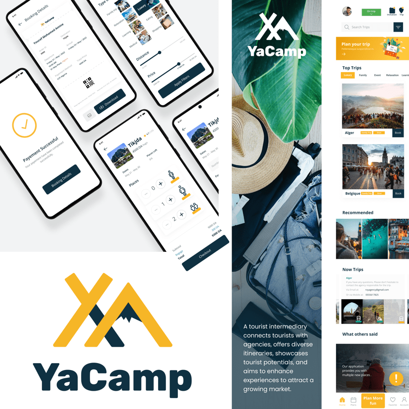 YaCamp tourism platform preview